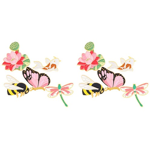 Fashion alloy brooch pin - alloy,