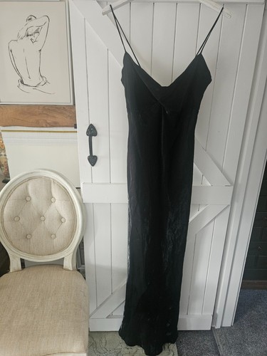 Vintage bias cut - black, fluid