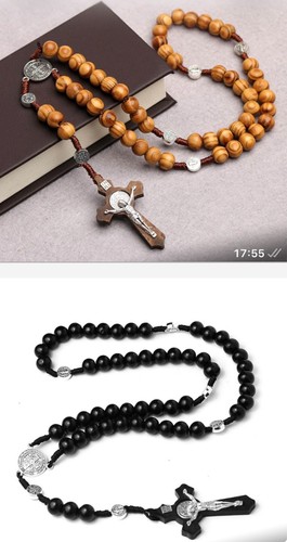 Catholic wooden rosary - catholic,
