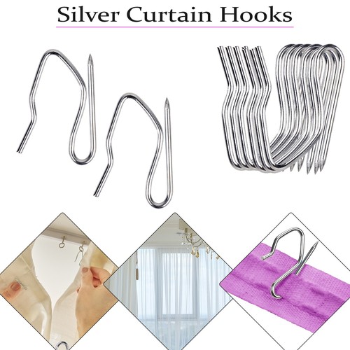 Curtain hooks metal pin pinch - hooks,