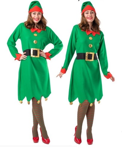 Ladies elf costume santa - costume, santa's