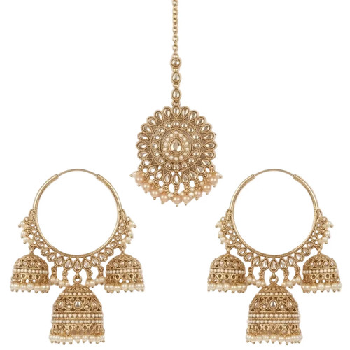 Tarana gold jhumka - tarana, earrings