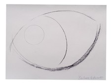 Barbara Hepworth Abstract drawing Signed in pencil 