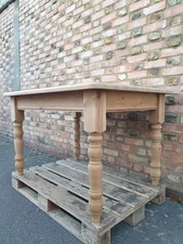 Beautiful Vintage Solid Raw wood Country Farmhouse  Dining  Kitchen Table