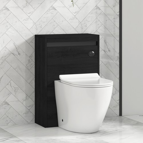 500mm matt black back - 500mm,
