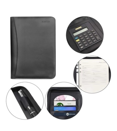 Black zip closure leather - black,