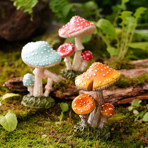 Fairy garden mushroom - garden, figurine