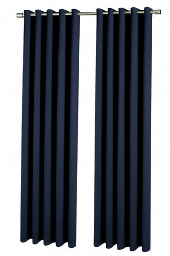 Navy blue eyelet ring - eyelet, top