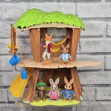 Peter Rabbit Treehouse Playset And Figure Bundle Mr Todd Benjamin Lily Bobtail