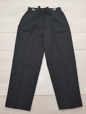 SLIMMA Smart Workwear Trousers Size 18 W34 L26 Black Pockets Zip Office Funeral