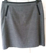 MARKS&SPENCER Collection Black&White Dogtooth Pencil Skirt Uk 14,Smart Work Wear
