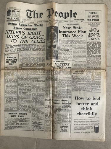 Original wwii newspaper the - original,