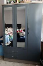 3 Door Mirrored Wardrobe