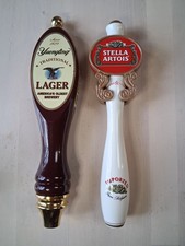 Yuengling Traditional Lager & Stella Artois Wooden Beer Tap Handle 11.5”