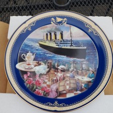  Bradford Exchange Titanic Plate Cafe Parisien~ Queen Of The Ocean 1999