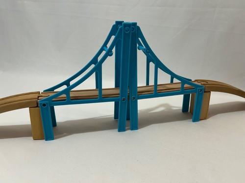 Wooden blue train - wooden, track
