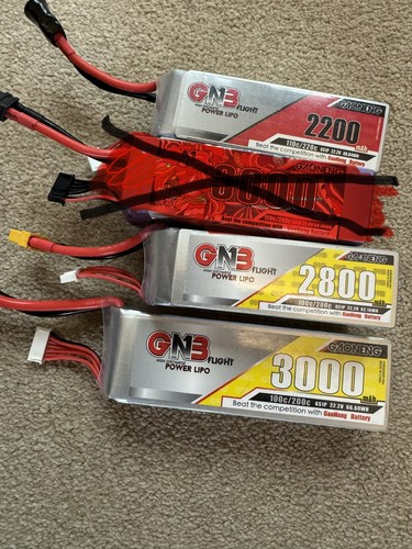 Gn3 lipo batteries bundle - -,