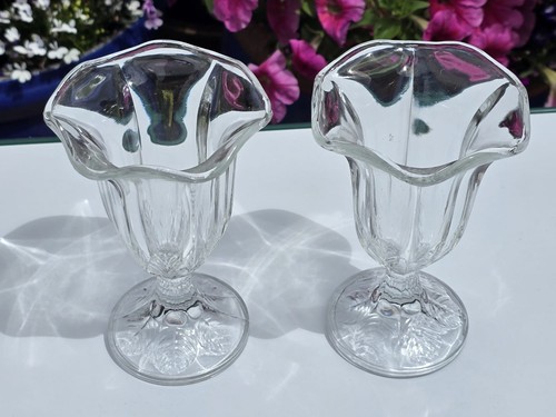 Vintage glass tulip ice - 2,