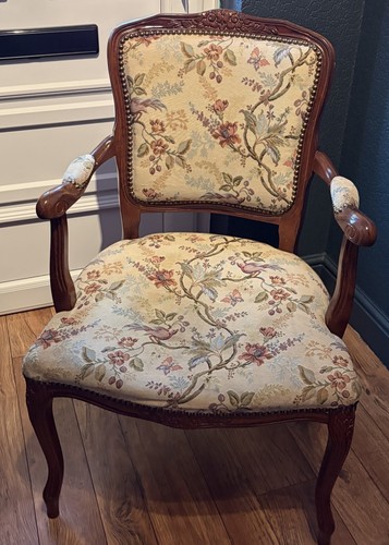 Vintage floral upholstered - floral,