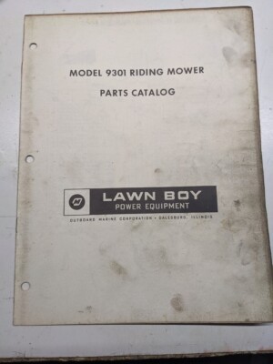 Lawn boy part list catalog - lawn-boy,