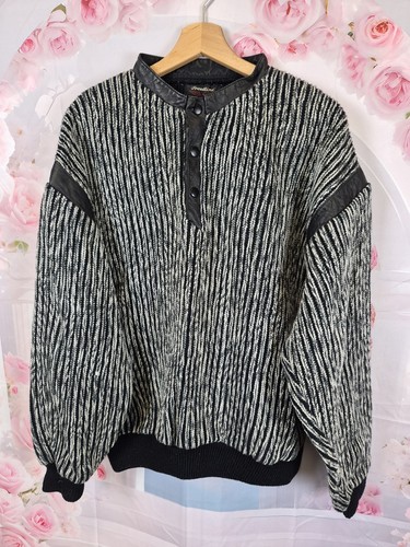 Vintage frontline knit leather - vintage,