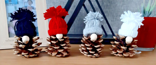Handmade pine cone ornament - handmade,