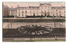 Pre-1918 Floral Tide Clock Teignmouth Royal Hotel UNP Postcard