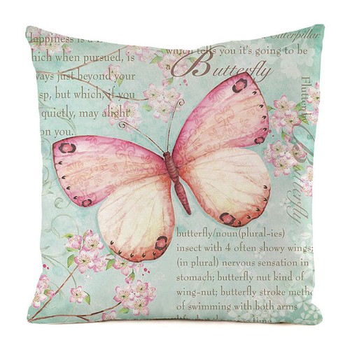 Rustic butterfly flower - rustic, throw