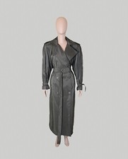 Vintage 80s Black Trench Rain