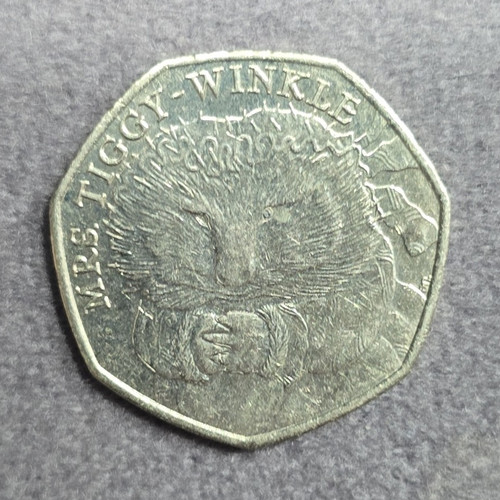 2016 elizabeth 50p coin - ii,