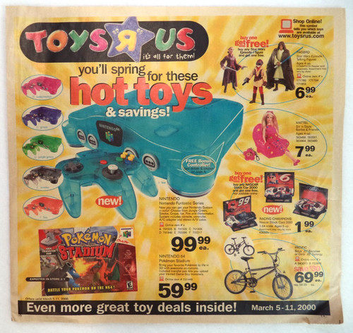 Vtg 2000 toys flyer - vtg,