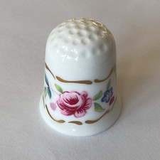 Thimble Collectors Club. Coalport. Albany Flowers.  FREE POSTAGE.