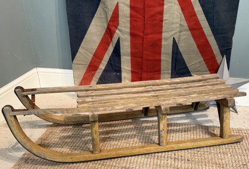 Vintage wooden sledge great - vintage,