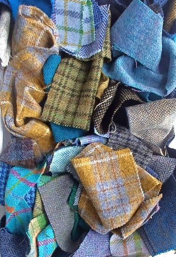 Harris tweed remnant offcut - harris, remnant/offcut
