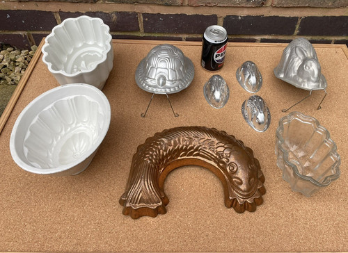 Vintage jelly moulds - jelly,