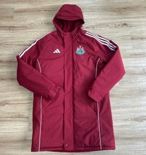 adidas newcastle utd long all weather burgandy coat nufc Medium