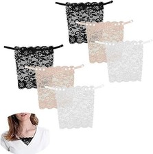 6 Pieces Lace Clip-on Mock