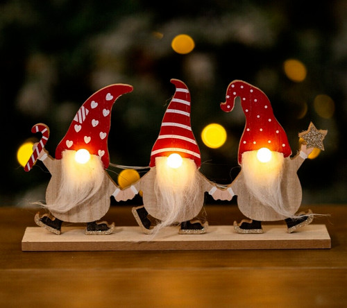 Christmas wooden gonk - christmas,