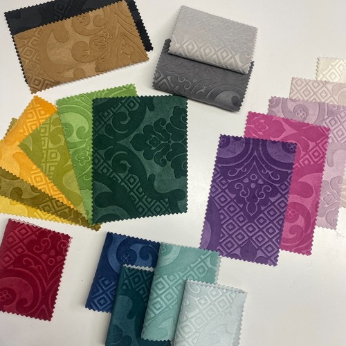Damask embossed pattern velvet - damask,