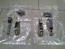 curtain pole brackets 2 pair chrome for 19mm pole + fixings