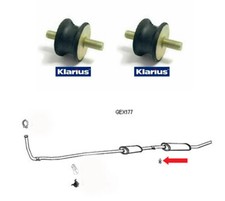 2x Exhaust Rubber Mounts