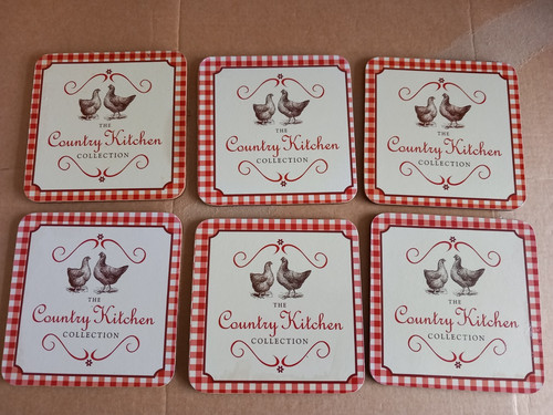 Coaster mats cork backed - 6,