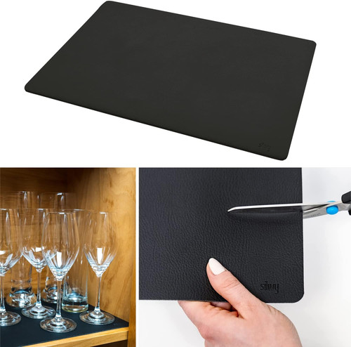 Black leather look magnetic - leather,