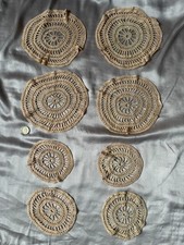 8 x vintage crocheted lace