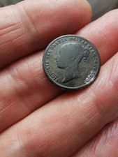 Young Queen Victoria Silver 1870 Sixpence