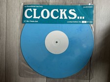 Coldplay CLOCKS 12” Blue Vinyl  PROMO Ltd To 1000 12” Mix / Radio Edit