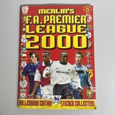 Merlin Premier League 2000 Football Sticker Album Book 100% Complete (C18)