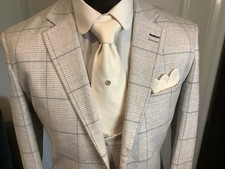 Mens Three Piece Suit Light