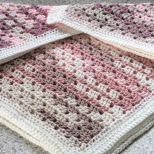 Handmade small baby blanket - small,