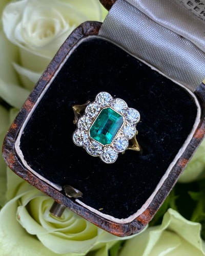 Victorian emerald and diamond - victorian,